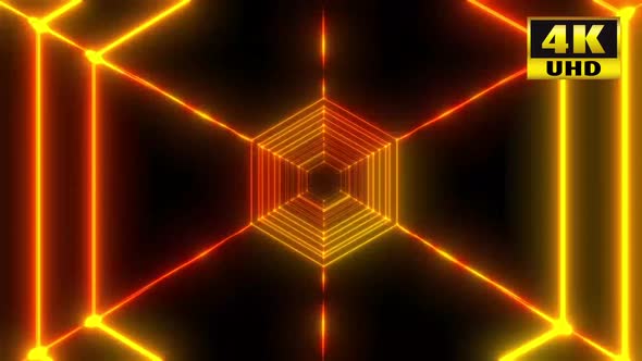 4k Neon Tunnel Vj Loop Pack