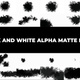 24 Black & White Alpha Matte Ink Drop. - VideoHive Item for Sale