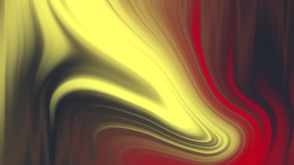 Fluid vibrant gradient footage. Moving 4k animation of red yellow black brown colors