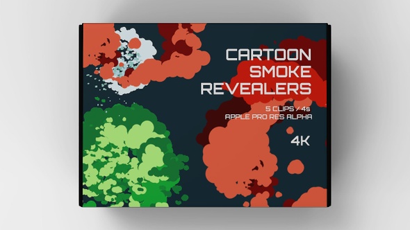 Cartoon Colored Smoke Revealers