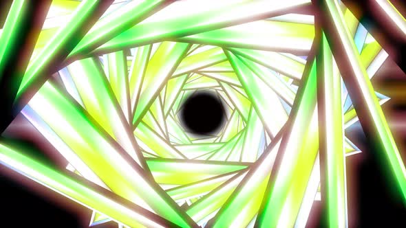 Triangle Tunnel geometric abstract background