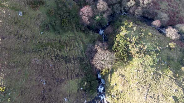 Aerial View of the Road R263 to Glencolumbkille  Republic of Ireland