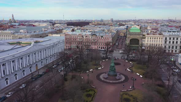 Saint-Petersburg. Drone. View from a height. City. Architecture. Russia 44