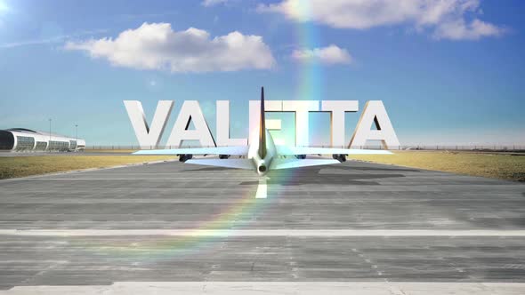 Commercial Airplane Landing Capitals And Cities Valetta alt