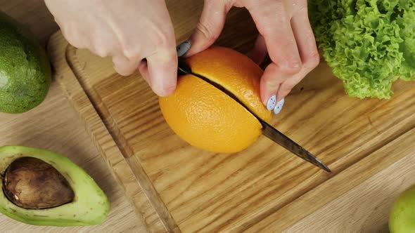 Woman's Peels Orange