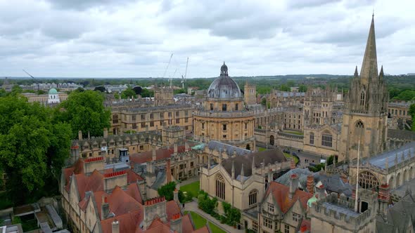 University of Oxford with Radcliffe Camera From Above