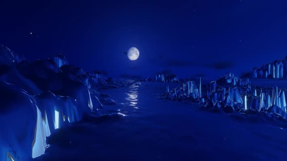 Glaciers At Night 