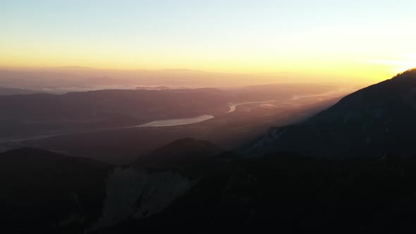 Sunrise in the Mountains