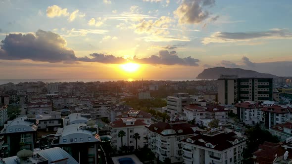 School Aerial View 4 K Alanya Turkey