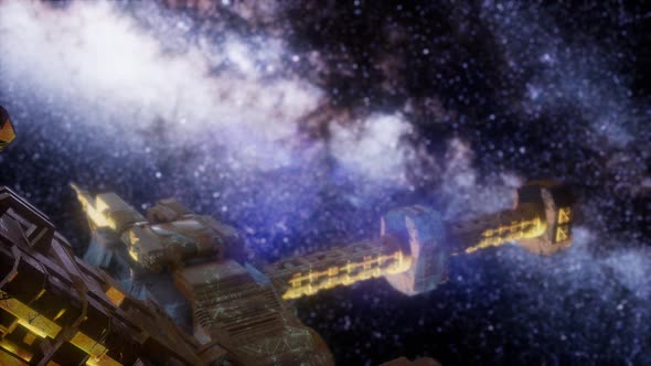 Spaceship Travelling Through the Universe alt