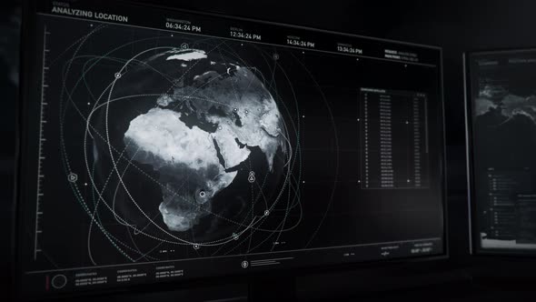 Phantom spying technology collects information data about the satellite position alt
