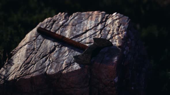 War Ax for Viking on the Rock at Sunset alt