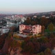 Sunset Palace Of Cerro Castillo Vina Del Mar Chile Aerial View Drone Footage (2) - VideoHive Item for Sale