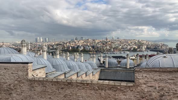 Istanbul city central panorama