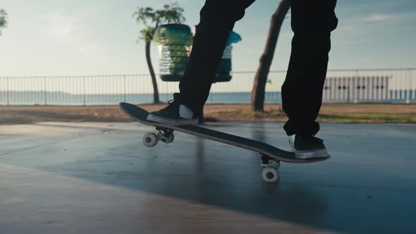 Skateboarding on Street