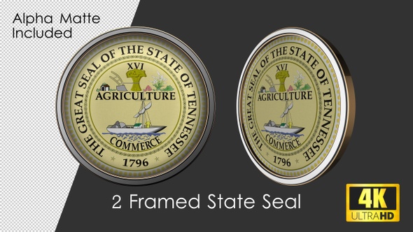 Framed Seal Of Tennessee State