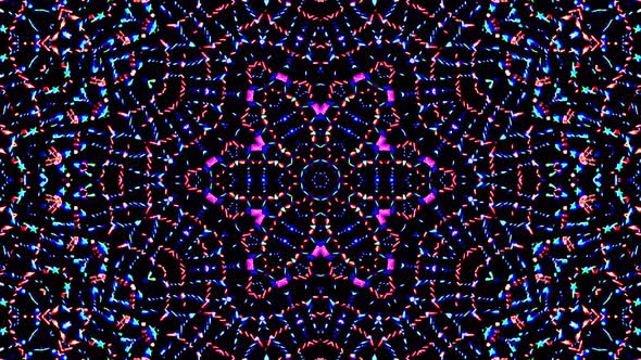 Bright abstract light governing full color, kaleidoscope