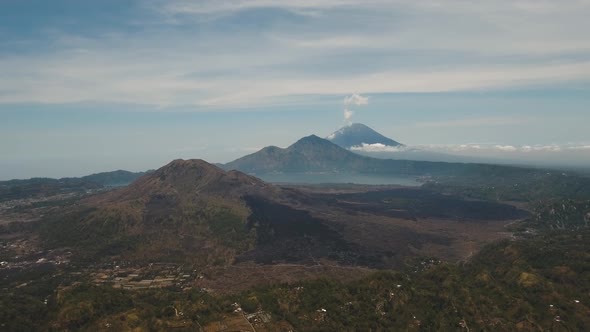 Lake and Volcano Batur Agung