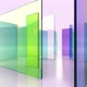 Colorful glossy glass with reflection. looping animation 60fps - VideoHive Item for Sale