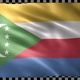 Comoros Waving Flag Looped - VideoHive Item for Sale