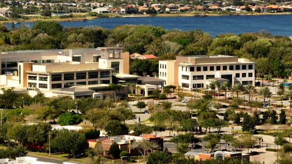 Aerial Video Advent Health Winter Garden Florida Hospital Medical Center