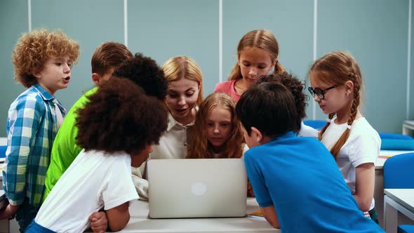 Children at the primary school.