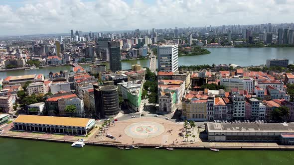 Brazil Northeast. Historic centre of downtown Recife, Pernambuco, Brazil.