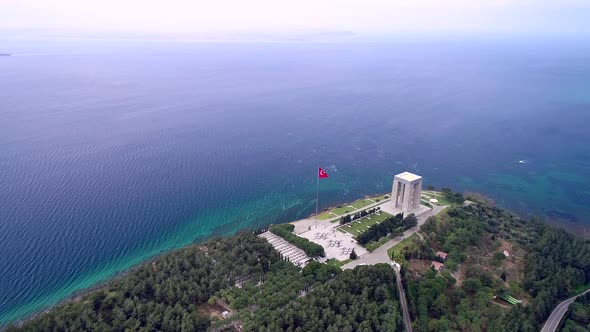 Flying Over The Çanakkale Martyrdom