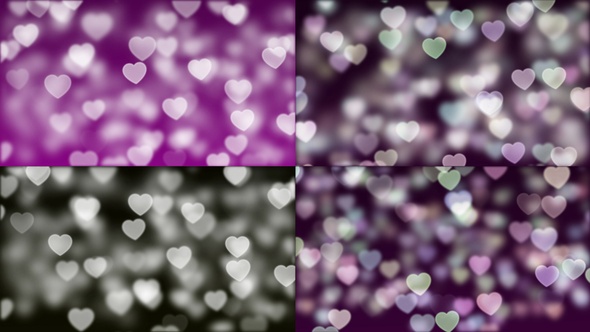 Love Bokeh Background Loops Pack