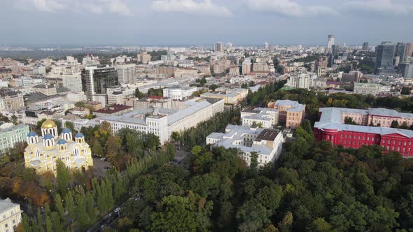 Kyiv - the Capital of Ukraine. Aerial View. Kiev