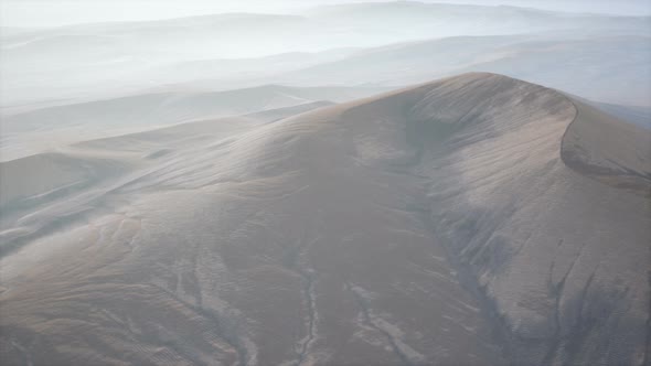Red Sand Desert Dunes in Fog alt