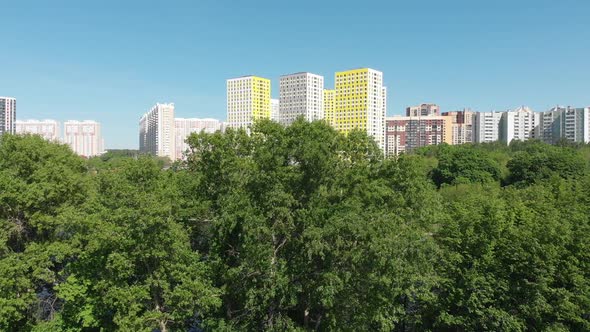 The Cityscape of Levoberezhnyy District in Khimki City