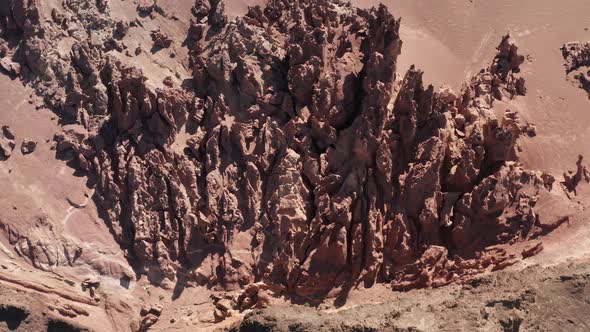 Arid desert and strange stones