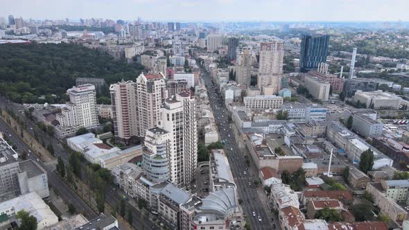 Kyiv, Ukraine Aerial View of the City. Kiev