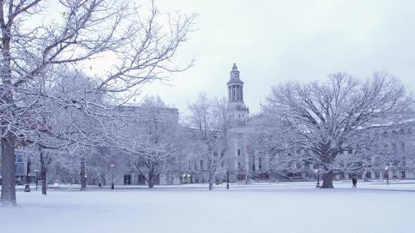 Winter Denver City and County Building Pan