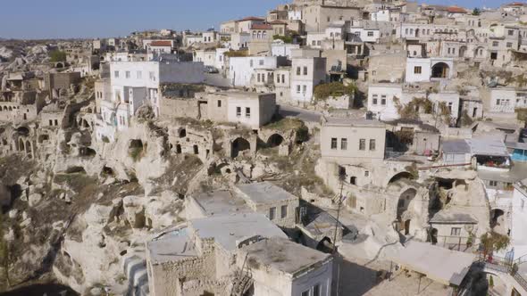 Ortahisar Town in Cappadocia, Turkey.