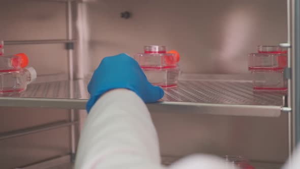 Covid Vaccine Samples in the Round Containers