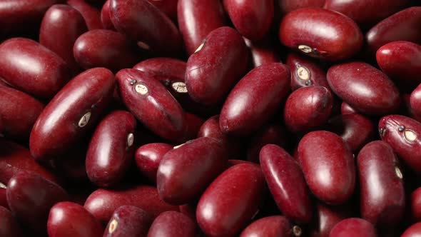 Dried red beans full frame close up