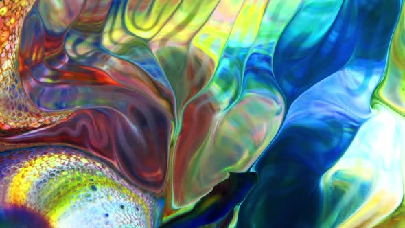Abstract Colorful Sacral Liquid Waves Texture 215