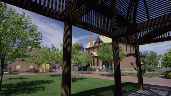 The Lath House Pavilion near the Rosson House Museum