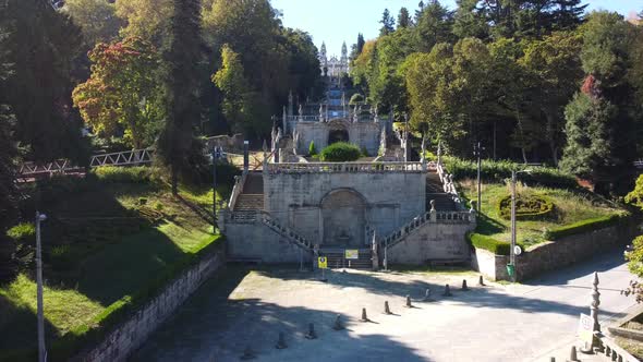 Lamego church stairs in Portugal