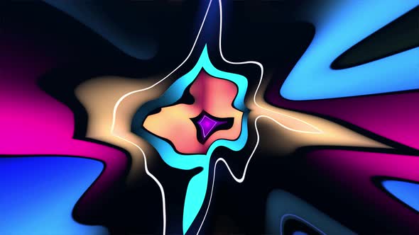 Abstract Wavy Multicolor Pattern 4K 02