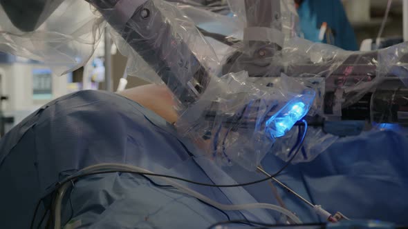 Minimally Invasive Robotic Surgery using advanced technology in a hospital