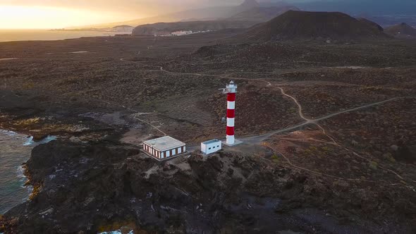 View From the Height of the Lighthouse Faro De Rasca on Tenerife Canary Islands Spain