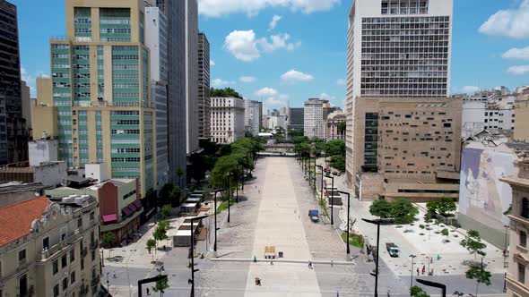 Cityscape of Sao Paulo Brazil. Stunning landscape of historic center of city