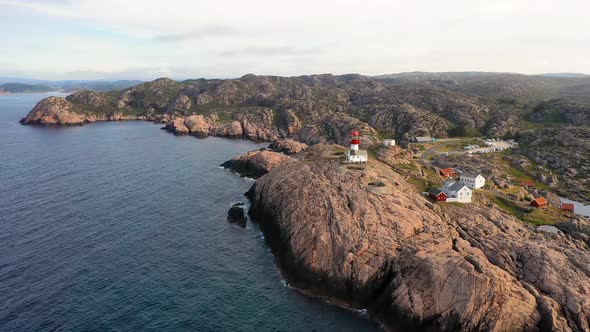 Coastal Lighthouse. Lindesnes Lighthouse Is a Coastal Lighthouse at the Southernmost Tip of Norway.