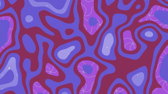 Animation of colorful purple and pink liquid shapes alt