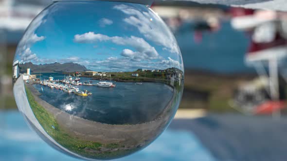 View Through a Glass Ball