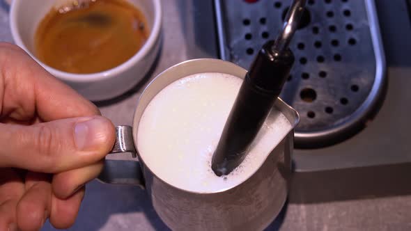 Cappuccino Preparation