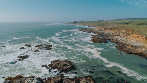 California Coast Aerial 4K